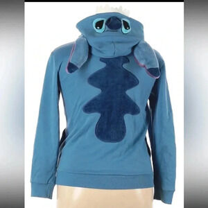 Disney Lilo and Stitch Blue Hoodie Hooded Sweater